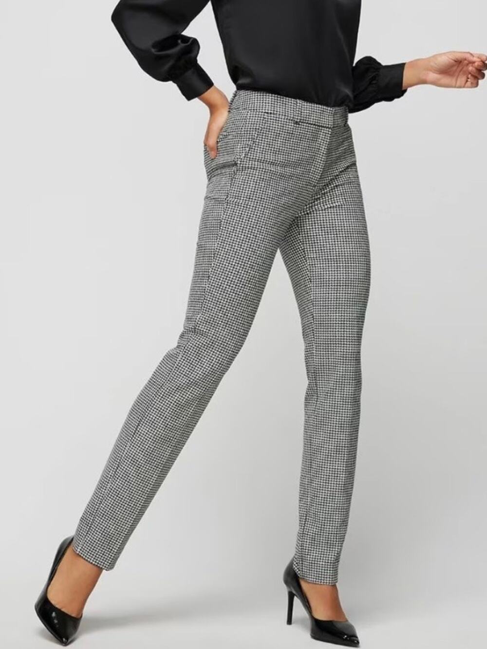 White House Black Market SIZE 0 Tailored Stretch Elle The Slim Ankle Pants NWT